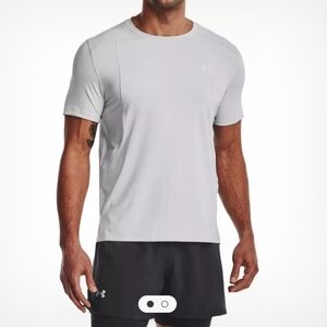 Under Armour UA Mens Silver Iso-Chill Laser  Tee Shirt Large Nwot